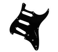 Battipenna per chitarra SSS 1 pezzo 8 fori vintage per chitarra ST Battipenna Chitarra Spazzolato(1 layer of black)