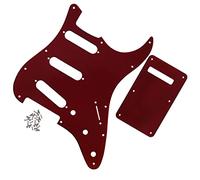 Battipenna per chitarra SSS a 11 fori con materiale a specchio 1Ply con piastra posteriore e viti per accessori per chitarra elettrica For For ST Professionale Battipenna per Chitarra Elettrica (Colo