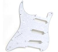 Battipenna per chitarra SSS per mancini compatibile con chitarra elettrica Fender Strat, piastra antigraffio a 11 fori con viti di montaggio, battipenna di ricambio per chitarre stile Stratocaster (#2