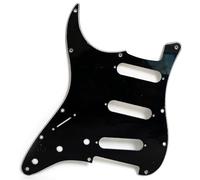 Battipenna per chitarra SSS per mancini compatibile con chitarra elettrica Fender Strat, piastra antigraffio a 11 fori con viti di montaggio, battipenna di ricambio per chitarre stile Stratocaster (#5