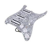 Battipenna Pickup Precablato Caricato A 3 Strati Colore Zebra Nero Bianco Per Sostituzione Chitarra Elettrica ST(SSH)