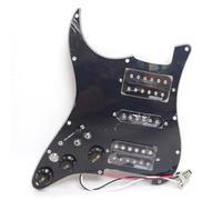 Battipenna precablata per chitarra mancino per Fender Stratocaster chitarra carica bobina divisa Humbucker pickup con interruttore silenzioso, pezzi di ricambio per chitarre elettriche