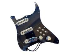 Battipenna precablato 1 set di cavi per chitarra caricato con mini pickup ST vintage cromati 6 interruttori a taglio singolo