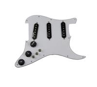 Battipenna precablato Ainico 5 pickup single coil SSS tipo a 7 vie set battipenna precablato completamente caricato per pickup per chitarra ST(White Black)