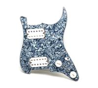 Battipenna precablato caricato 5 Precablato ST Battipenna Coil Splitting Battipenna HH Loaded con Humbucker Pickups Set multicolore(Grey Pearl w White)