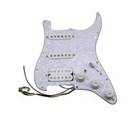 Battipenna precablato caricato Pickup per chitarra elettrica ST con battipenna precablato, stile SSH, tipo 7 vie, completamente caricato(Green pearl)