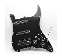 Battipenna precablato caricato Pickup SSH Coil Splitting Pickups per chitarra elettrica 2 mini humbucker con pickup a bobina precablato piastra battipenna(Black with Black)