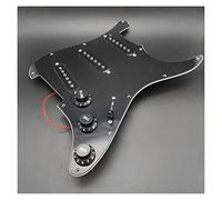 Battipenna Precablato con Pickup 11 Fori 3Ply Black Single Coil SSS Chitarra Elettrica Pickguard Pickup Caricato Prewired Scratch Plate