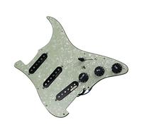 Battipenna Precablato con Pickup 11 Fori Per Viti Pickguard Precablato A 7 Vie A Pieno Carico SSS Ainico 5 Kit Pickup Single Coil Per Chitarre Elettriche For For ST (Color : 09)