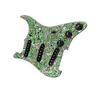 Battipenna Precablato con Pickup 11 Fori Per Viti Pickguard Precablato A 7 Vie A Pieno Carico SSS Ainico 5 Kit Pickup Single Coil Per Chitarre Elettriche For For ST (Color : 01)