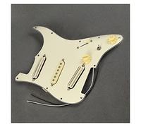 Battipenna Precablato con Pickup Alnico 5 Hot Rails-Single Coil Pickup Prewired Guitar Pickguard SSS Set 1T1V Control (Color : 02)