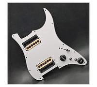 Battipenna Precablato con Pickup Battipenna Per Chitarra Elettrica Con HH Humbucker Coil Splitting Pickguard Caricato Scratchplate Precablato (Color : 01)