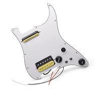 Battipenna Precablato con Pickup Battipenna Per Chitarra Precablato A 11 Fori Con Set Di Pickup Humbucker Alnico 5 HH Per Splittare La Bobina (Color : 03)