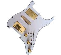 Battipenna Precablato con Pickup Battipenna Precablato HSH Pickup Caricati Gold Alnico V Convertitore Multifunzione Set Ad Alto Rendimento