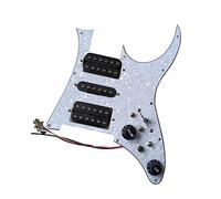 Battipenna Precablato con Pickup HSH Prewired Loaded Guitar Pickguard Set Alnico V Pickups Cablaggio per Chitarra Elettrica