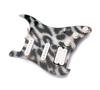 Battipenna Precablato con Pickup Piastra Antigraffio Per Battipenna SSH Caricata Precablata Per Chitarra Con Pickup Bianchi Set Completo Di Imbracatura