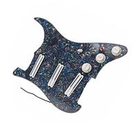 Battipenna Precablato con Pickup Pickguard Multicolore Pickup Bianco Dual Hot Rail Pickup Humbucker Pickguard Precablato Multifunzione