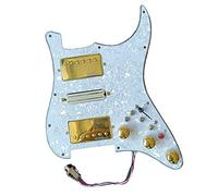 Battipenna Precablato con Pickup Pickguard Per Chitarra HSH Precablato Alnico 5 Pickups Set 4 Interruttore A Taglio Singolo 20 Toni Più Funzioni Per For ST Chitarra