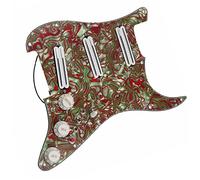 Battipenna Precablato con Pickup Pickup Humbucker Dual Hot Rail Multifunzione Pickguard Precablato Con Set Pickup Bianco