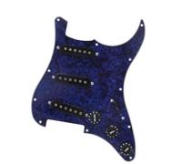 Battipenna precablato Gruppo battipenna caricato a 3 strati con 11 fori pickup single coil SSS blu parti e accessori per chitarra