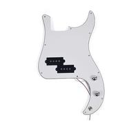 Battipenna Precablato Per Basso PB A 4 Corde ScratchPlate Con Pickup Per Basso A 4 Corde (Color : White Pickguard)