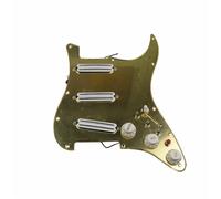 Battipenna precablato per chitarra Battipenna a specchio dorato Pickup bianco Pickup Humbucker Dual Hot Rail Versatilità Battipenna precablato per chitarre