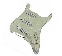 Battipenna precablato per chitarra Battipenna Verde Pickup Bianco Pickup Humbucker Dual Hot Rail Versatilità Battipenna Precablato Per Chitarre