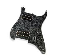 Battipenna precablato per chitarra Chitarra Elettrica Doppio Pickup A Doppio Pannello Battipenna Per Chitarra Elettrica A Circuito Completo Bianco Nero (Color : White02)