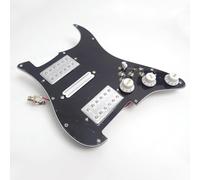 Battipenna precablato per chitarra Fender Stratocaster Loaded Humbucker Pickup e Coil Splitting Set Chitarre Elettriche Parti di ricambio (nero)