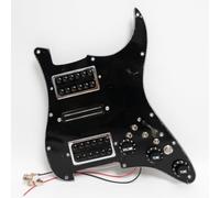 Battipenna precablato per chitarra Stratorcast, set di pickup HSH Humbucker, per chitarre elettriche Fender USA/Messico Stratorcast (nero-A)