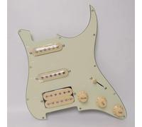 Battipenna precablato Pickup Humbucker Battipenna caricato precablato per chitarra SSH per parti di ricambio per chitarre elettriche ST(Retro Green)