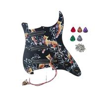 Battipenna precablato SSS, battipenna stampato in 3D, interruttore multifunzione, mini pickup humbucker, adatto per chitarra elettrica Fender Stratocaster, parti di ricambio