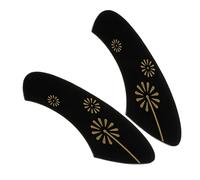 Battipenna Protettivo per Ukulele, Pvc Nero, 2 Pezzi Gq465 | Struttura Semplice, Facile da Usare, Stile Creativo, Accessorio per Ukulele Acustico e Parti per Ukulele Acustico