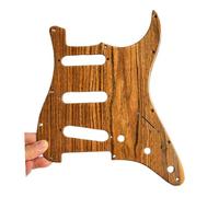 Battipenna spagnolo in legno duro per Fender Strat - SSS 11 fori Scratch Plate - Piastra di protezione per chitarra elettrica di ricambio