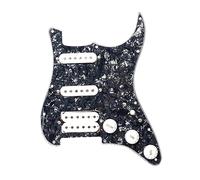 Battipenna SSH Battipenna Per Chitarra Elettrica E Gruppo Scratchplate Precablato Caricato SSH Bianco Nero (Color : Bk white 5)