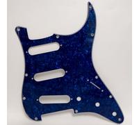 Battipenna SSS a 11 fori per chitarra elettrica Stratocaster Pearl of Dark Blue Scratch Plate, compatibile con Fender/Squier Strat chitarre elettriche parti di ricambio