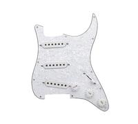 Battipenna SSS Battipenna Per Chitarra Elettrica E Gruppo Scratchplate Precablato Caricato SSS Bianco Nero (Color : White white 7)