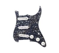 Battipenna SSS Battipenna Per Chitarra Elettrica E Gruppo Scratchplate Precablato Caricato SSS Bianco Nero (Color : Bk white 9)