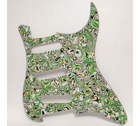 Battipenna SSS per chitarra elettrica ST a 11 fori, colorato con guscio verde, compatibile con chitarre elettriche Stratocaster, parti di ricambio