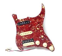 Battipenna Strar per chitarra precablata con divisione bobina SSL1 SSL1 TH-4 Alnico 5 pickup Humbucker per Fender USA/Messico Stratocaster pezzi di ricambio (tartaruga rossa)