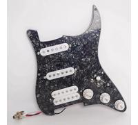 Battipenna Strar per chitarra precablata con divisione bobina SSL1 SSL1 TH-4 Alnico 5 pickup Humbucker set per Fender USA/Messico Stratocaster pezzi di ricambio (perla nera)