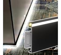 Battiscopa a LED in alluminio, profilo da parete in metallo per decorazione di interni, soluzione di illuminazione perfetta per soggiorno e camera da letto, elegante miglioramento della casa