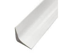 Battiscopa autoadesivo con canalina per cavi, angolo interno per listelli angolari, per porte, finestre, pareti, cucina, piastrelle, facilmente tagliabile (Bianco, 5 m)