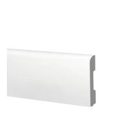 Battiscopa BC Spazzolato in POLIMERI EqualWood HI-TEC 68x10mm Bianco, Alluminio ecc. BIANCO LISCIO