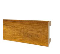 Battiscopa BC Spazzolato in POLIMERI EqualWood HI-TEC 75x14mm Nero, Bianco, Alluminio ecc. (prezzo al metro) - ROVERE CALDO