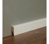 Battiscopa bianco (16 x 40 mm) battiscopa in legno - Mortara-1 (72236)