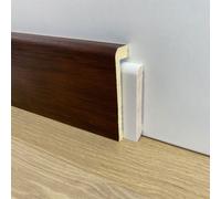 Battiscopa Coprimarmo copribattiscopa in Duropolimero Polistrutturato 100x25 effetto legno o bianco - walnut