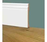 Battiscopa DUCALE GIGANTE in POLIMERI EqualWood HI-TEC 200x14x2000mm - BIANCO