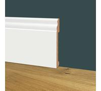 Battiscopa DUCALE in POLIMERI EqualWood HI-TEC 100x14x2000mm - BIANCO (prezzo al metro)