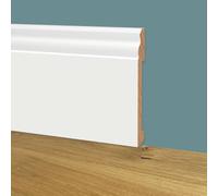 Battiscopa DUCALE in POLIMERI EqualWood HI-TEC 140x14mm - BIANCO (prezzo al metro)